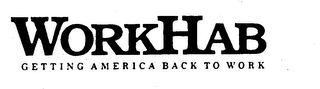WORKHAB GETTING AMERICA BACK TO WORK logo