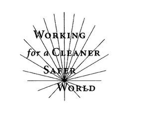 WORKING FOR A CLEANER SAFER WORLD logo