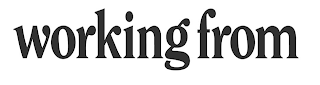 WORKING FROM logo