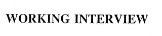 WORKING INTERVIEW logo