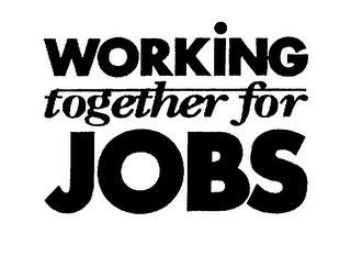 WORKING TOGETHER FOR JOBS logo