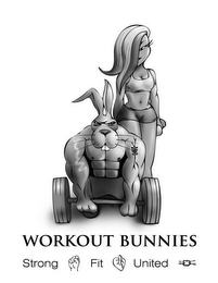 WORKOUT BUNNIES STRONG FIT UNITED logo