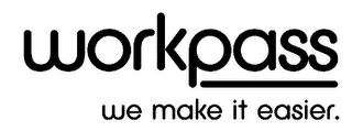 WORKPASS WE MAKE IT EASIER. logo