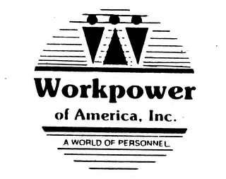 WORKPOWER OF AMERICA, INC. A WORLD OF PERSONNEL logo