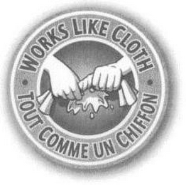 WORKS LIKE CLOTH TOUT COMME UN CHIFFON logo