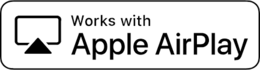 WORKS WITH APPLE AIRPLAY logo