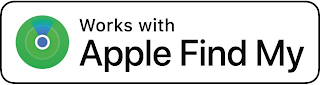 WORKS WITH APPLE FIND MY logo