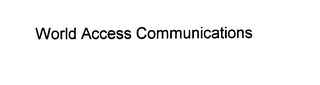 WORLD ACCESS COMMUNICATIONS logo