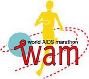 WORLD AIDS MARATHON WAM logo