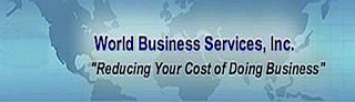 WORLD BUSINESS SERVICES, INC. "REDUCING YOUR COST OF DOING BUSINESS" logo