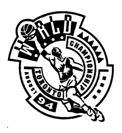 WORLD CHAMPIONSHIP TORONTO AUGUST 94 logo
