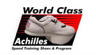 WORLD CLASS ACHILLES SPEED TRAINING SHOES & PROGRAM logo