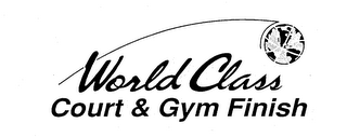WORLD CLASS COURT & GYM FINISH logo