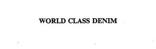 WORLD CLASS DENIM logo