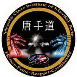 WORLD CLASS INSTITUTE OF MARTIAL ARTS HONOR-PRIDE-RESPECT-CONFIDENCE logo