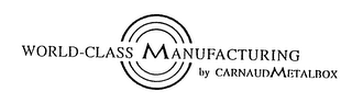 WORLD-CLASS MANUFACTURING BY CARNAUDMETALBOX logo