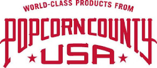 WORLD-CLASS PRODUCTS FROM POPCORN COUNTY USA logo