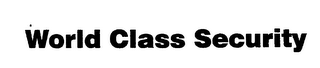 WORLD CLASS SECURITY logo