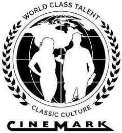 WORLD CLASS TALENT CLASSIC CULTURE CINEMARK logo