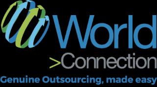 WORLD >CONNECTION GENUINE OUTSOURCING MADE EASY logo
