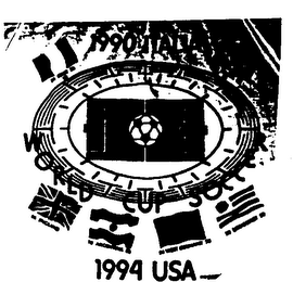 WORLD CUP SOCCER 1994 USA 1990 ITALIA logo