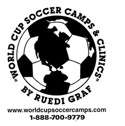 "WORLD CUP SOCCER CAMPS & CLINICS" BY RUEDI GRAF WWW.WORLDCUPSOCCERCAMPS.COM logo
