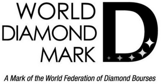 WORLD DIAMOND MARK D A MARK OF THE WORLD FEDERATION OF DIAMOND BOURSES logo