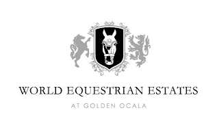 WORLD EQUESTRIAN ESTATES AT GOLDEN OCALA logo