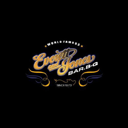 WORLD FAMOUS EVERETT AND JONES BAR.B-Q SINCE 1973 logo