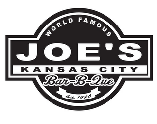 WORLD FAMOUS JOE'S KANSAS CITY BAR-B-QUE EST. 1996 logo