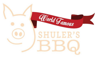 WORLD FAMOUS SHULER'S BBQ logo