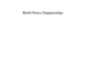 WORLD FITNESS CHAMPIONSHIPS logo