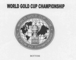 WORLD GOLD CUP CHAMPIONSHIP WORLD GOLD CUP .COM TEA KWON DO CHAMPIONSHIP logo