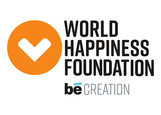 WORLD HAPPINESS FOUNDATION BE CREATION logo
