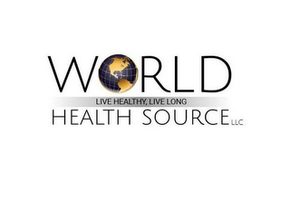 WORLD HEALTH SOURCE LLC LIVE HEALTHY, LIVE LONG logo