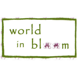 WORLD IN BLOOM logo
