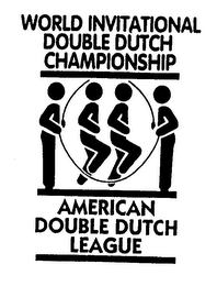 WORLD INVITATIONAL DOUBLE DUTCH CHAMPIONSHIP AMERICAN DOUBLE DUTCH LEAGUE logo