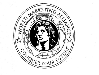 WORLD MARKETING ALLIANCE CONQUER YOUR FUTURE logo