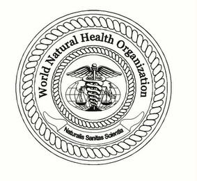 WORLD NATURAL HEALTH ORGANIZATION NATURALIS SANITAS SCIENTIA logo