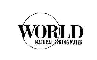 WORLD NATURAL SPRING WATER logo