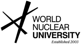 WORLD NUCLEAR UNIVERSITY ESTABLISHED 2003 logo