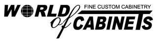 WORLD OF CABINETS FINE CUSTOM CABINETRY logo