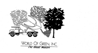 WORLD OF GREEN, INC. THE SHADE MAKERS logo