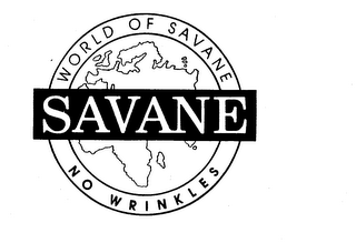 WORLD OF SAVANE SAVANE NO WRINKLES logo