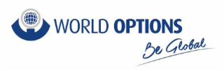 WORLD OPTIONS BE GLOBAL logo