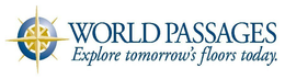 WORLD PASSAGES EXPLORE TOMORROW'S FLOORS TODAY. logo