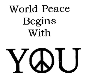 WORLD PEACE BEGINS WITH YOU logo