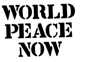 WORLD PEACE NOW logo