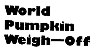 WORLD PUMPKIN WEIGH-OFF logo