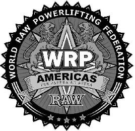 WORLD RAW POWERLIFTING FEDERATION WRP AMERICAS PER ASPERA AD ASTRA RAW logo